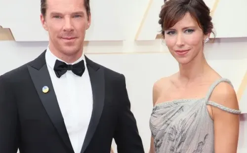 Benedict Cumberbatch con su esposa, Sophie Hunter. Foto: (Getty)