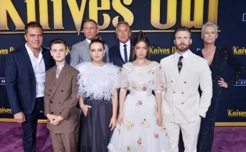 Ana de Armas y Chris Evans protagonizaron Knives Out (Getty).