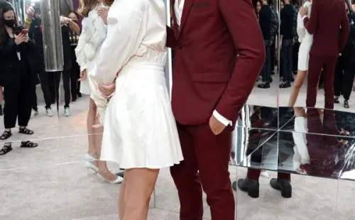 Barbara Palvin y Dylan Sprouse en 2021 (Getty).