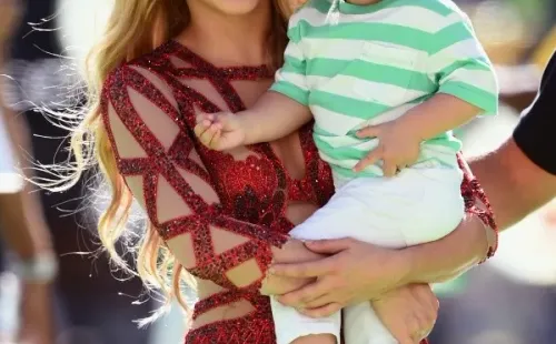 Shakira y su hijo, Milán. Foto: (Getty)