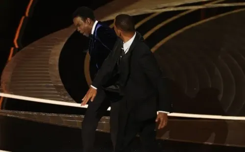 Will Smith golpeó a Chris Rock en los Premios Óscar (Getty).