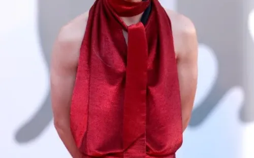 Timothée Chalamet en el Festival de Cine de Venecia (Getty).