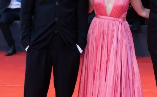 Brad Pitt y Ana de Armas en el Festival de Venecia (Getty).