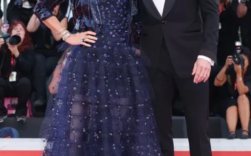 Laura Dern y Hugh Jackman en el Festival de Venecia (Getty).