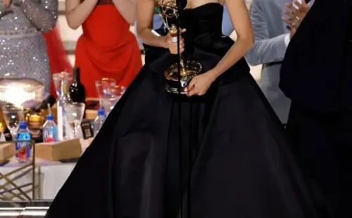 Zendaya el momento en el que ganó el Premio Emmy. Foto: (Getty)