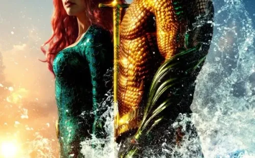 aquaman amber heard jason momoa poster