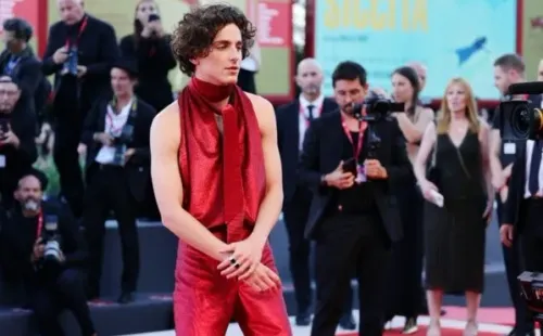 Timothée Chalamet en el Festival de Cine de Venecia (Getty).