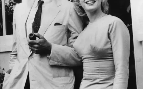 Arthur Miller y Marilyn Monroe en 1956 (Getty).