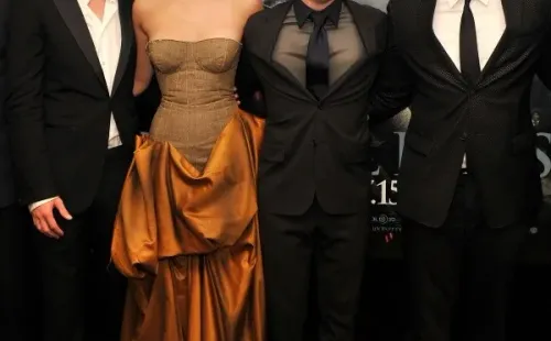 Tom Felton y Emma Watson compartieron el set de Harry Potter (Getty).