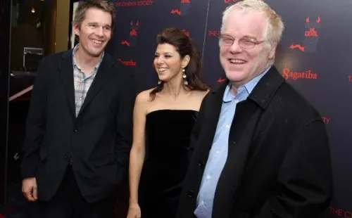 Ethan Hawke, Marisa Tomei y Philip Seymour Hoffman (Getty).