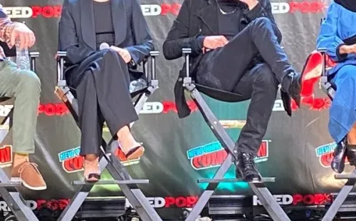 Jeffrey Dean Morgan y Lauren Cohan en la Comic Con de Nueva York (Federico Carestía).