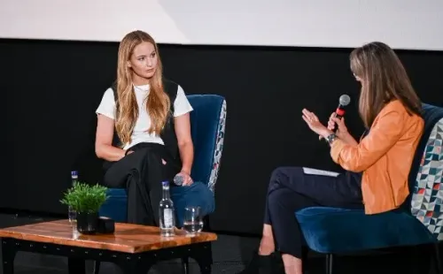 Jennifer Lawrence en el Festival de Cine de Londres (Getty).