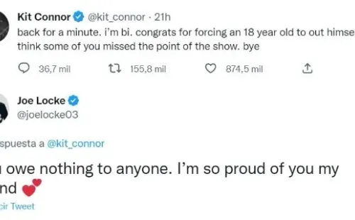 La conversación de Joe Locke y Kit Connor.