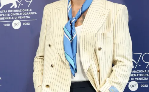 Harry Styles en la presentación de Don't Worry Darling en el Festival de Venecia (Getty).