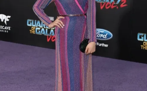 Jenna Ortega en la presentación de Guardianes de la Galaxia de Marvel (Getty).