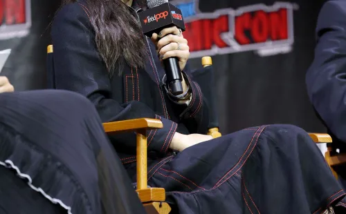 Jenna Ortega en la Comic Con de Nueva York (Getty).