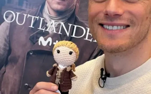 Sam Heughan presentó al verdadero Jamie Fraser.