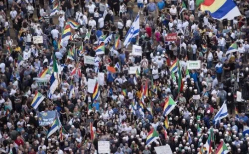 Protestas masivas por las calles de Tel-Aviv (Getty Images)