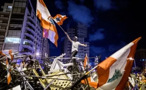 Protestas en Beirut contra el primer ministro (Getty Images)