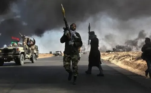 En la imagen, se observa la rebelión contra Gaddafi. (Getty Images)