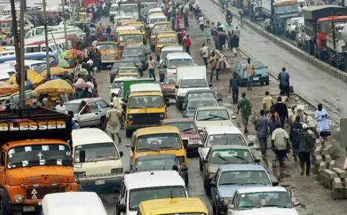 Tráfico en Lagos, la capital de Nigeria (Getty Images)