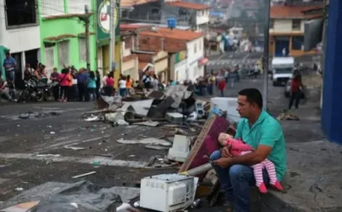 Protestas y carencias sociales a la vista de todos por las calles de Caracas (Getty Images)