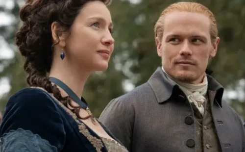 Sam Heughan y Caitriona Balfe. Foto: (Starz)
