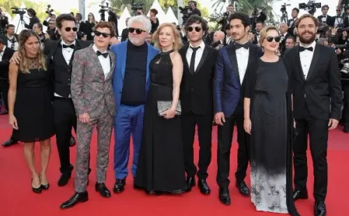 El equipo de El Ángel en el Festival de Cine de Cannes (Getty).