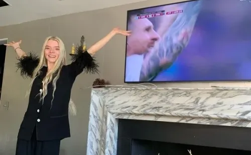 Anya Taylor-Joy celebra el triunfo de Argentina (Instagram @ malcolmmcrae).