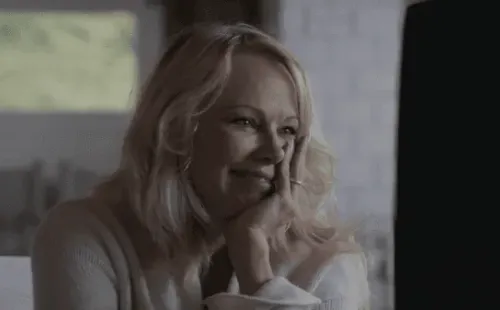 Pamela Anderson en su documental. Foto: (Netflix)