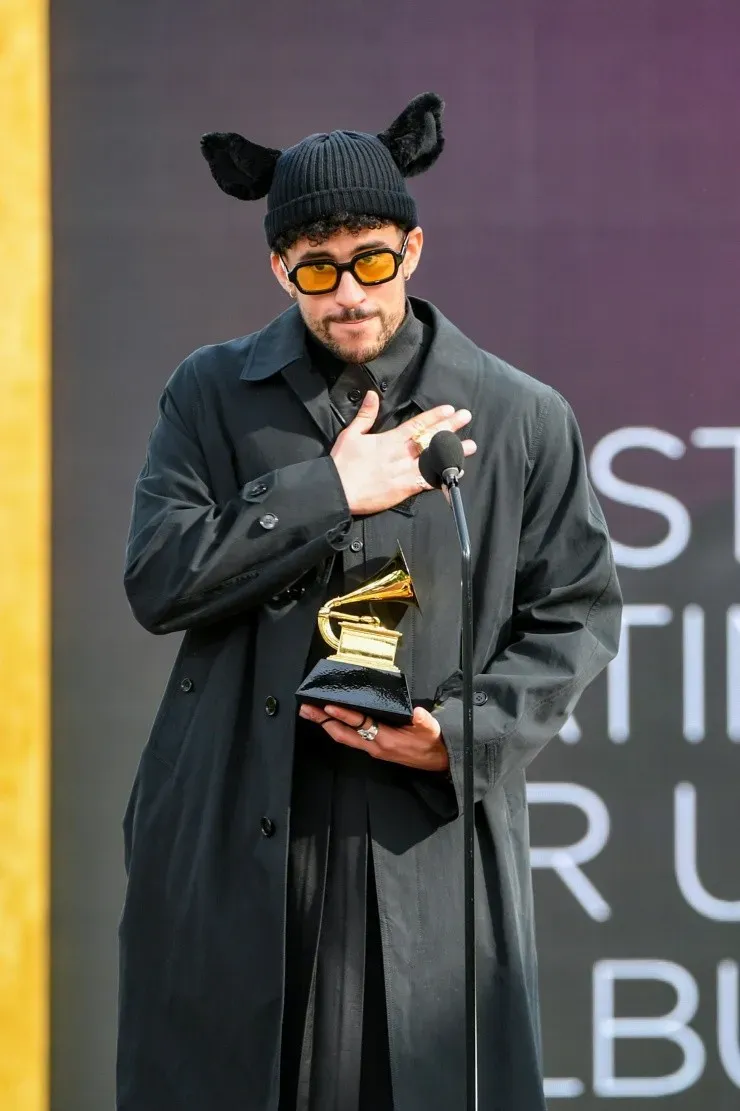 Bad Bunny en los Premios Grammy 2021 (Getty).