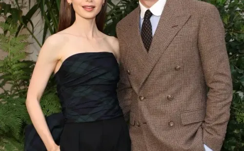 Lily Collins y Charlie McDowell (Getty).