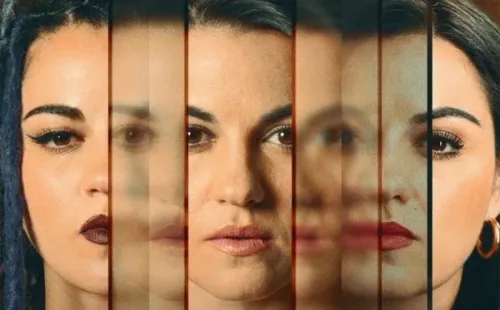Maite Perroni interpreta a tres personajes. Foto: (Netflix)