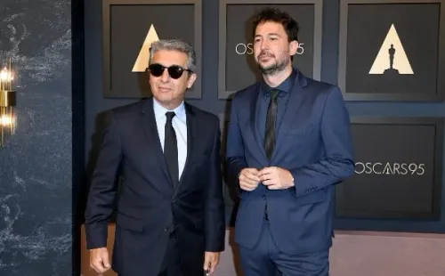 Ricardo Darín y Santiago Mitre en el almuerzo de nominados de los Premios Oscar 2023 (Getty).