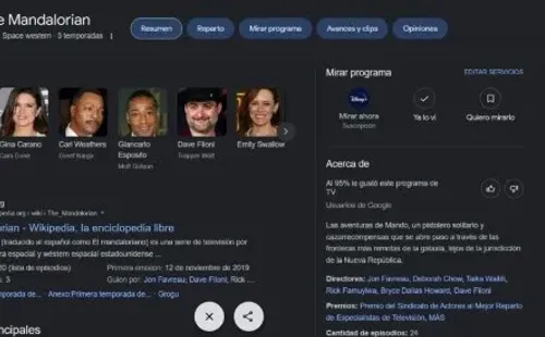 The Mandalorian fue homenajeada en Google.