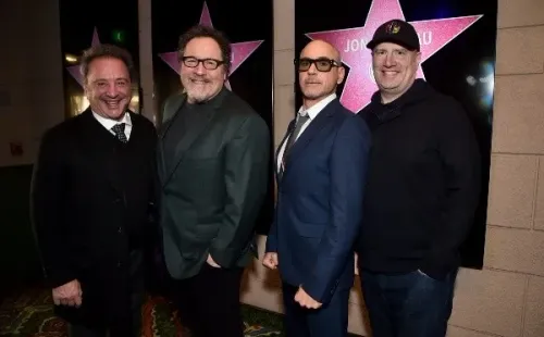 Robert Downey Jr y Kevin Feige. Foto: (Getty)