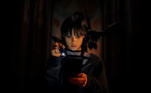 Jenna Ortega en Merlina. Foto: (Netflix)