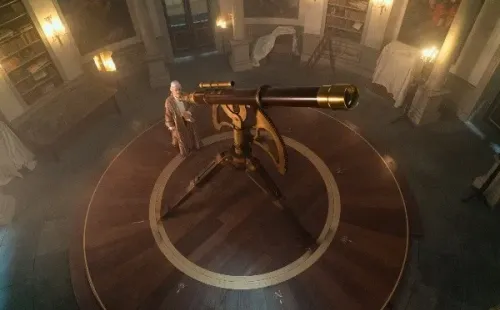 El telescopio que creó el equipo. Foto: (Netflix)