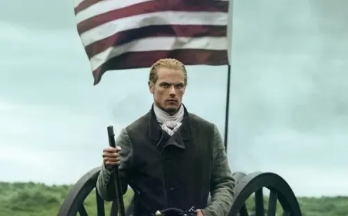 Sam Heughan en la temporada 7. Foto: (Starz)