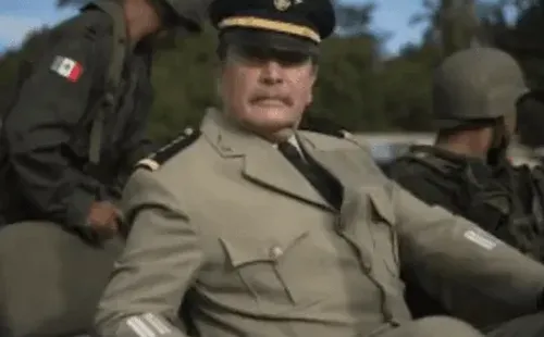 El General Blanco es uno de los personajes más importantes en la serie de El Chapo, de Netflix. Imagen: @CommunityManager.