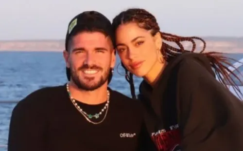 Rodrigo De Paul y Tini (Infobae)