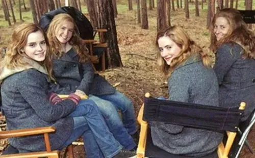 Hermione tuvo tres dobles para cada película de “Harry Potter” (Instagram)