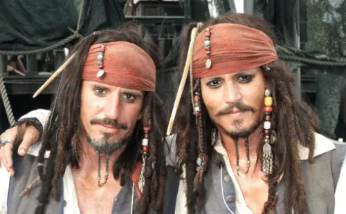 Esta foto del detrás de escena de “Pirates of the Caribbean”se hizo muy popular (Instagram)