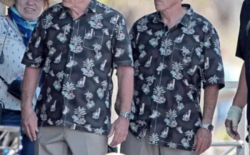 Mr. Robert necesitó la ayuda de un doble en la grabación de “Dirty Grandpa” (Instagram)