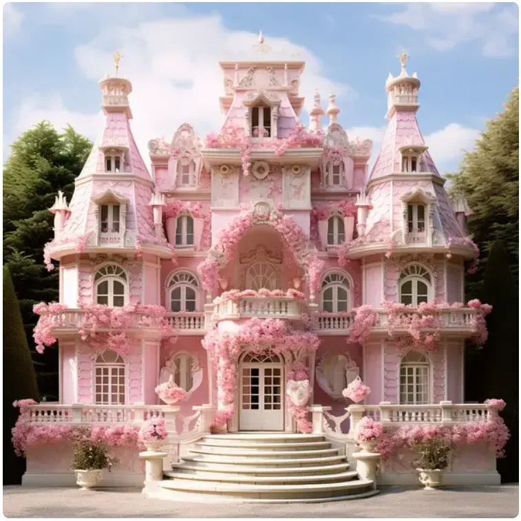 La casa de Barbie, si estuviera en Francia. Imagen: Buzzfeed.