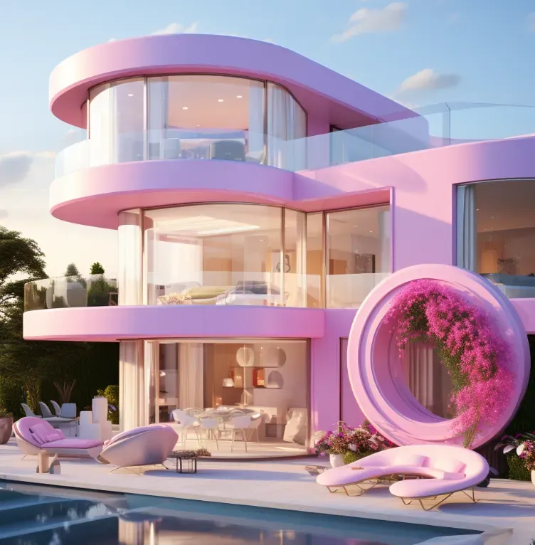 Ni siquiera las revistas de arquitectura están a salvo de la fiebre por Barbie. Imagen: Architizer.com.