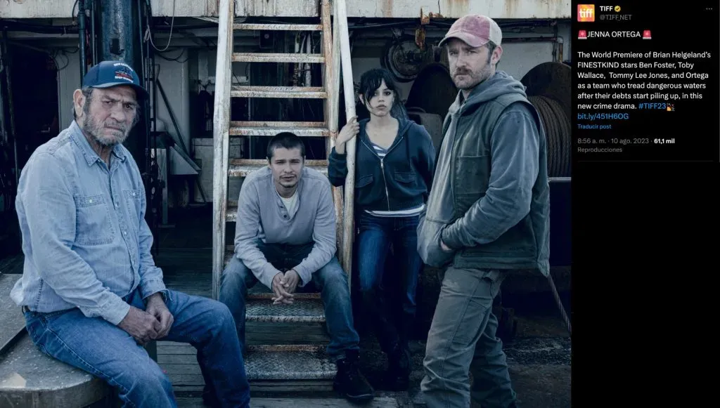 El Festival Internacional de Cine de Toronto compartido la primera imagen oficial de ‘Finestkind’ (Twitter @TIFF_NET)