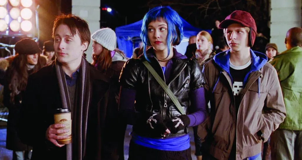 Kieran Culkin, Mary Elizabeth Winstead y Michael Cera en Scott Pilgrim vs. The World. (IMDb)