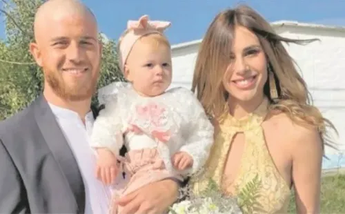 El “Colo” Ramírez junto a su bella esposa.