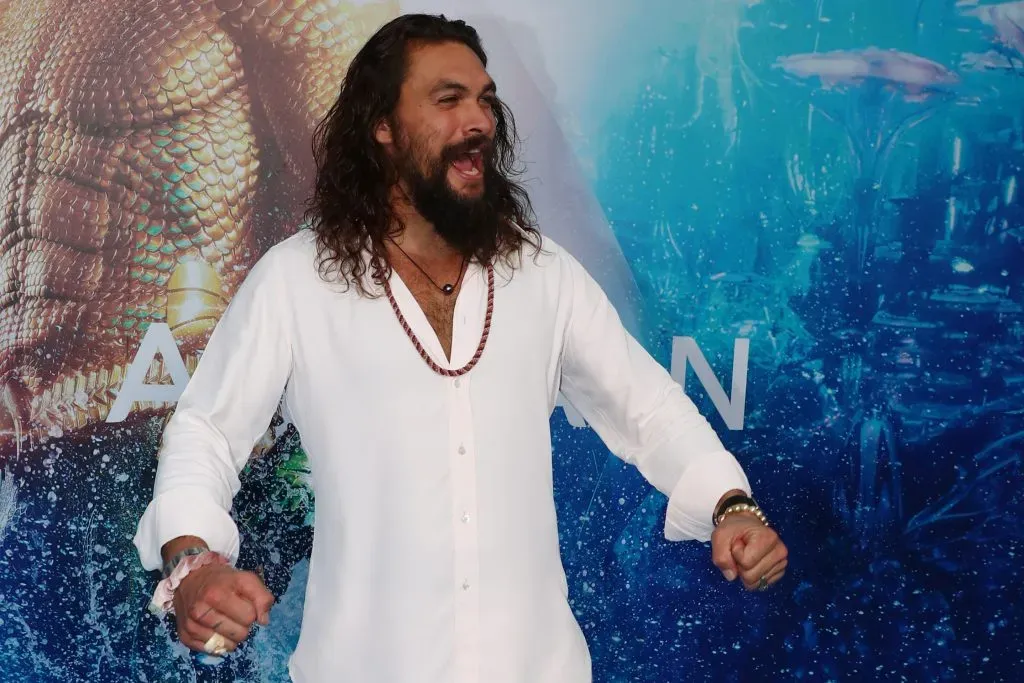 Imagen de Jason Momoa asistiendo al estreno australiano de Aquaman el 18 de diciembre de 2018 en Gold Coast, Australia. Imagen: Getty Images.